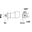 MAHLE MS 521 - Démarreur