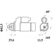 MAHLE MS 737 - Démarreur