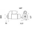 MAHLE MS 769 - Démarreur