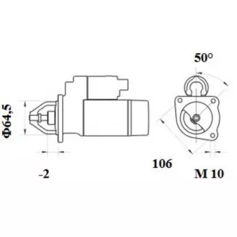 Démarreur MAHLE MS 80 pour RENAULT MEGANE 1.6 16V - 116cv