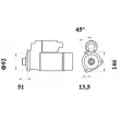 MAHLE MS 886 - Démarreur