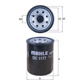 MAHLE OC 1177 - Filtre à huile