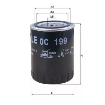 MAHLE OC 199 - Filtre à huile