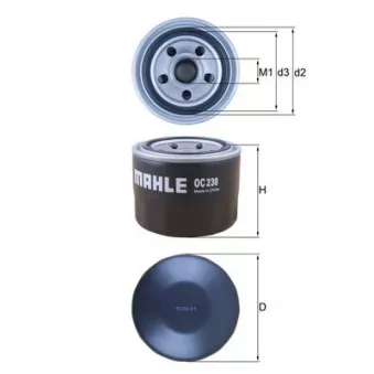 Filtre à huile MAHLE OEM K4662010