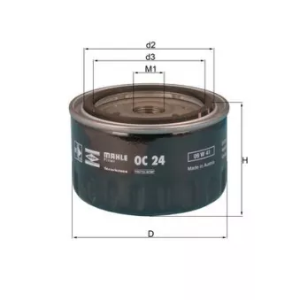 Filtre à huile MAHLE OEM 0855961100