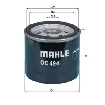 MAHLE OC 494 - Filtre à huile