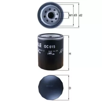 Filtre à huile MAHLE OEM WE0114302