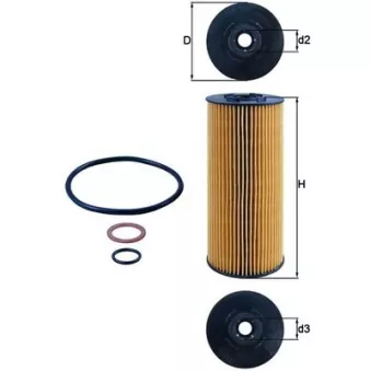 Filtre à huile MAHLE OX 137D2