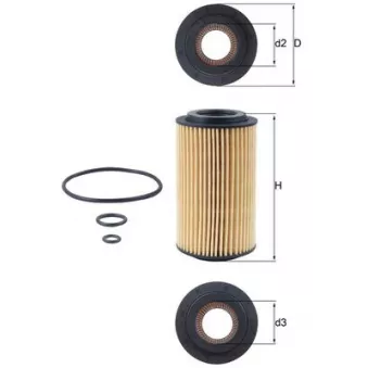 Filtre à huile MAHLE OEM A0011849425