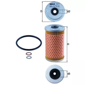 Filtre à huile MAHLE OEM 93156615