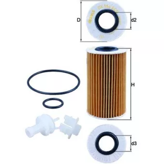 Filtre à huile MAHLE OEM 0415238020