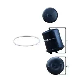 Filtre à huile MAHLE OEM 1643072