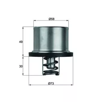 Thermostat d'eau MAHLE THD 1 65 pour VOLVO FS7 FS 718/230 - 230cv