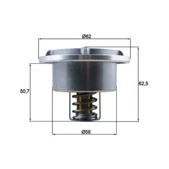 Thermostat d'eau MAHLE THD 6 86 pour VOLVO FE II FE 340-26 - 340cv