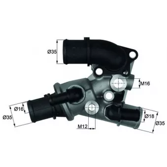 MAHLE TI 117 80D - Thermostat d'eau
