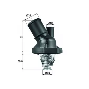 Thermostat d'eau MAHLE TI 200 82 pour FORD TRANSIT 2.3 16V CNG RWD - 136cv