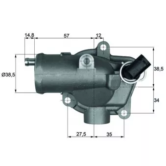 Thermostat d'eau MAHLE TI 28 92 pour MERCEDES-BENZ CLASSE E E 270 T CDI - 170cv