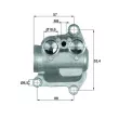 Thermostat, refroidissement d'huile MAHLE [TO 12 100]