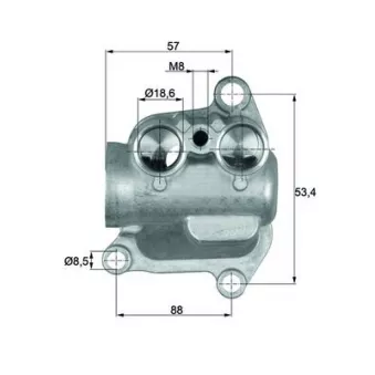 Thermostat, refroidissement d'huile MAHLE TO 12 100
