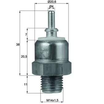 MAHLE TSW 45 - Interrupteur de température, ventilateur de radiateur