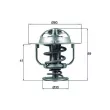 MAHLE TX 177 82D - Thermostat d'eau