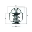 MAHLE TX 198 88D - Thermostat d'eau