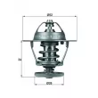 MAHLE TX 68 88D - Thermostat d'eau
