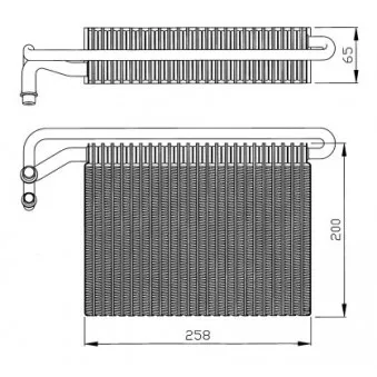 Evaporateur climatisation NRF OEM 8384251