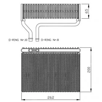 Evaporateur climatisation NRF 36099