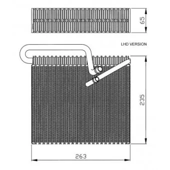 Evaporateur climatisation NRF 36102