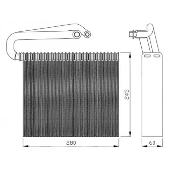 Evaporateur climatisation NRF OEM 112 099