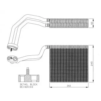 NRF 36137 - Evaporateur climatisation