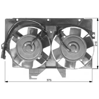 Ventilateur, refroidissement du moteur NRF 47036 pour FORD TRANSIT 2.5 DI - 76cv