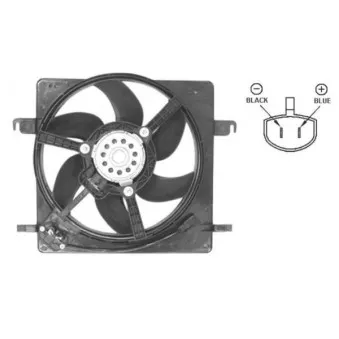 Ventilateur, refroidissement du moteur NRF OEM v25-011540