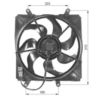 Ventilateur, refroidissement du moteur NRF 47054