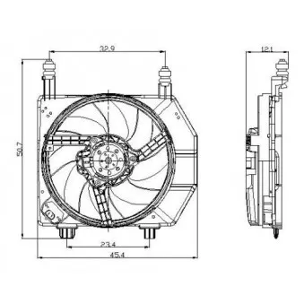 Ventilateur, refroidissement du moteur NRF OEM 47681