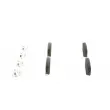 BOSCH 0 986 424 124 - Jeu de 4 plaquettes de frein arrière
