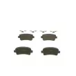 BOSCH 0 986 424 124 - Jeu de 4 plaquettes de frein arrière