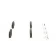BOSCH 0 986 424 124 - Jeu de 4 plaquettes de frein arrière