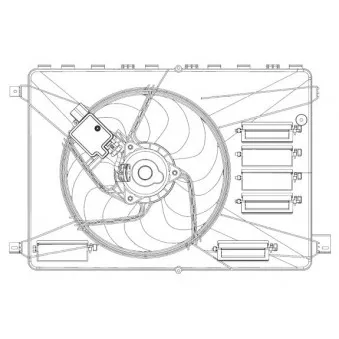 Ventilateur, refroidissement du moteur NRF OEM 1472815