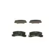 BOSCH 0 986 424 383 - Jeu de 4 plaquettes de frein arrière