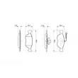 BOSCH 0 986 424 510 - Jeu de 4 plaquettes de frein avant