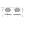 BOSCH 0 986 424 608 - Jeu de 4 plaquettes de frein avant