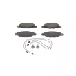 BOSCH 0 986 424 746 - Jeu de 4 plaquettes de frein avant