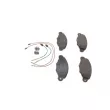 BOSCH 0 986 424 746 - Jeu de 4 plaquettes de frein avant