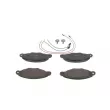BOSCH 0 986 424 746 - Jeu de 4 plaquettes de frein avant