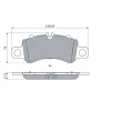 BOSCH 0 986 424 847 - Jeu de 4 plaquettes de frein avant