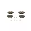 BOSCH 0 986 424 853 - Jeu de 4 plaquettes de frein avant