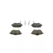 BOSCH 0 986 424 853 - Jeu de 4 plaquettes de frein avant