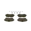 BOSCH 0 986 424 875 - Jeu de 4 plaquettes de frein arrière
